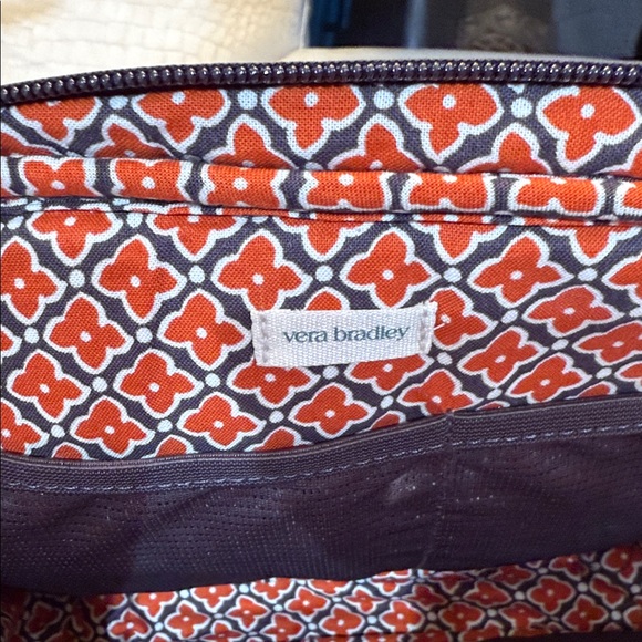 Vera Bradley Orange and Brown Patterned Bag - Picture 2 of 4